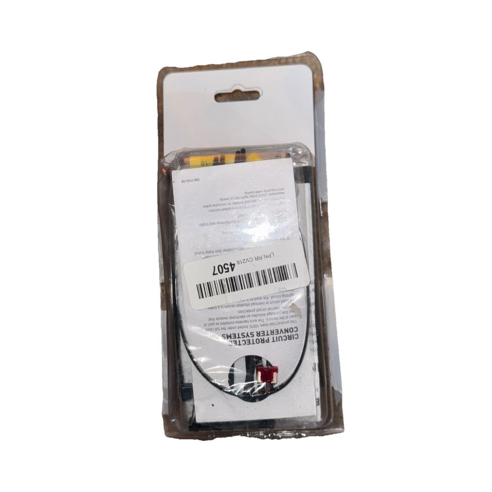 CURT Manufacturing 56158 Vehicle-Side Custom 4-Pin Trailer Wiring Harness for Se – a white plastic bag with a label on it
