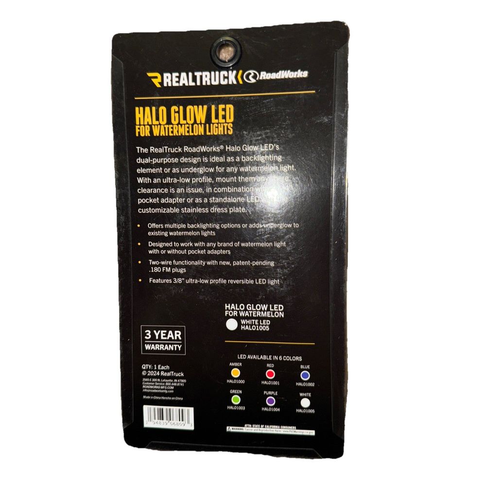 RoadWorks RealTruck Halo Glow Light with White LEDs, DaveyDooDeals – realtek halo leds
