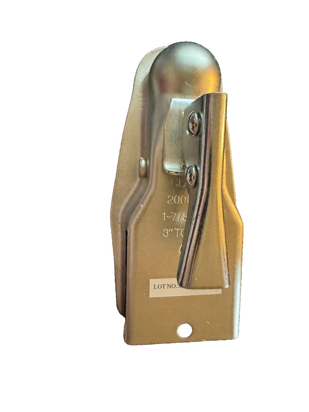 Quick Products QP-HS3022Z 1-7-8" Ball - 3" Channel Trailer Coupler (Zinc Trigger – a brass plated latch with a latch