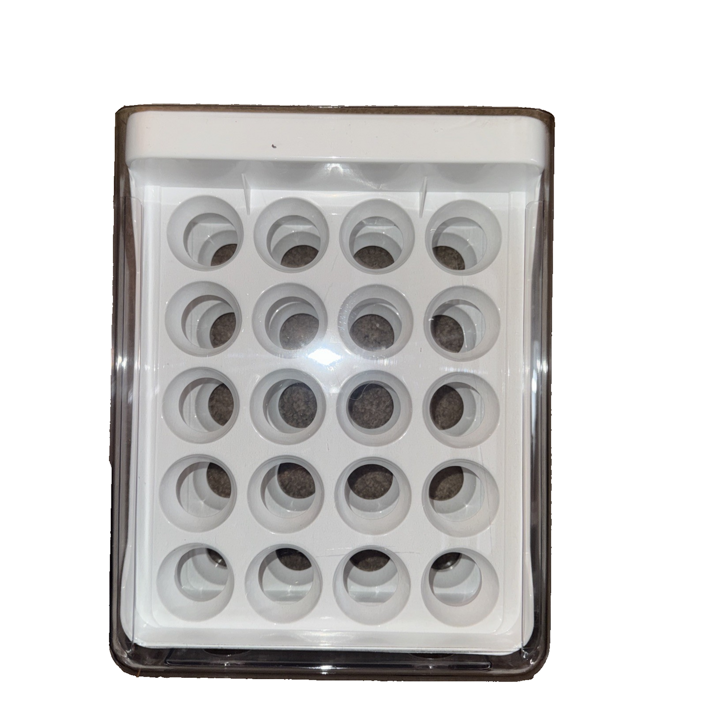 2 Tiered Egg Shelf White 20 Eggs Per Tier - 40 Eggs Total Storage