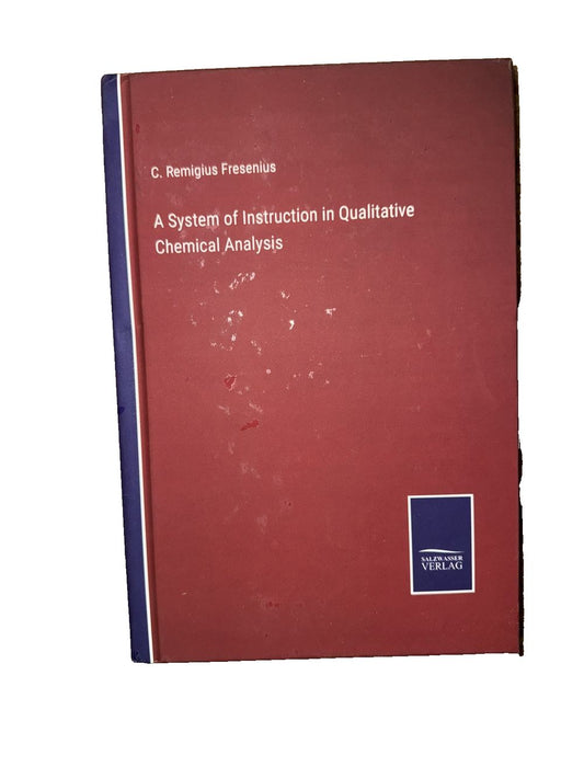 A System of Instruction in Qualitative Chemical Analysis, DaveyDooDeals – a book with a red cover and blue cover