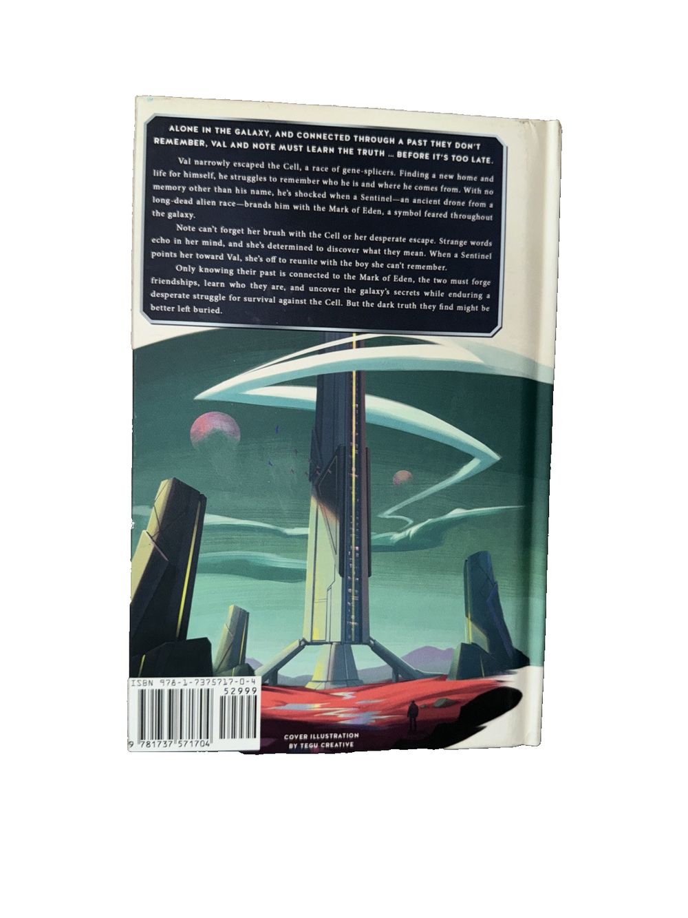 The Mark of Eden, DaveyDooDeals – the cover of the book, the book of the future