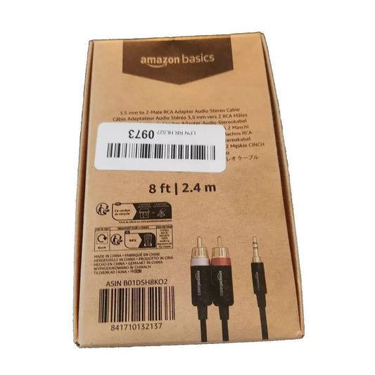 Amazon Basics 3.5 Aux to 2 x RCA Adapters, Audio Cable for Amplifiers – amazonbass cable for the amazonbass