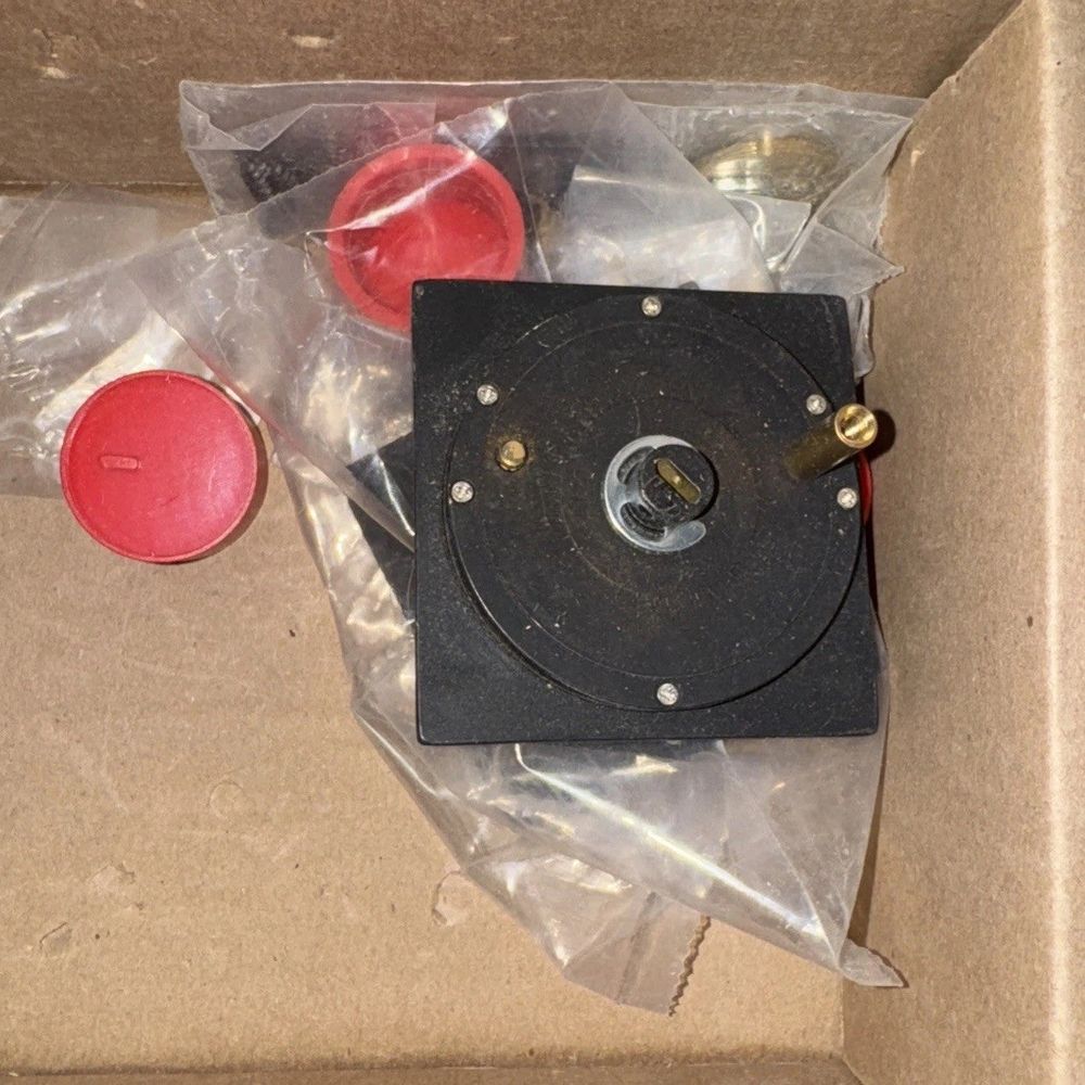 Emtek 2185 Square Privacy Pocket Door Mortise Lock, Emtec – a box with a black and red button