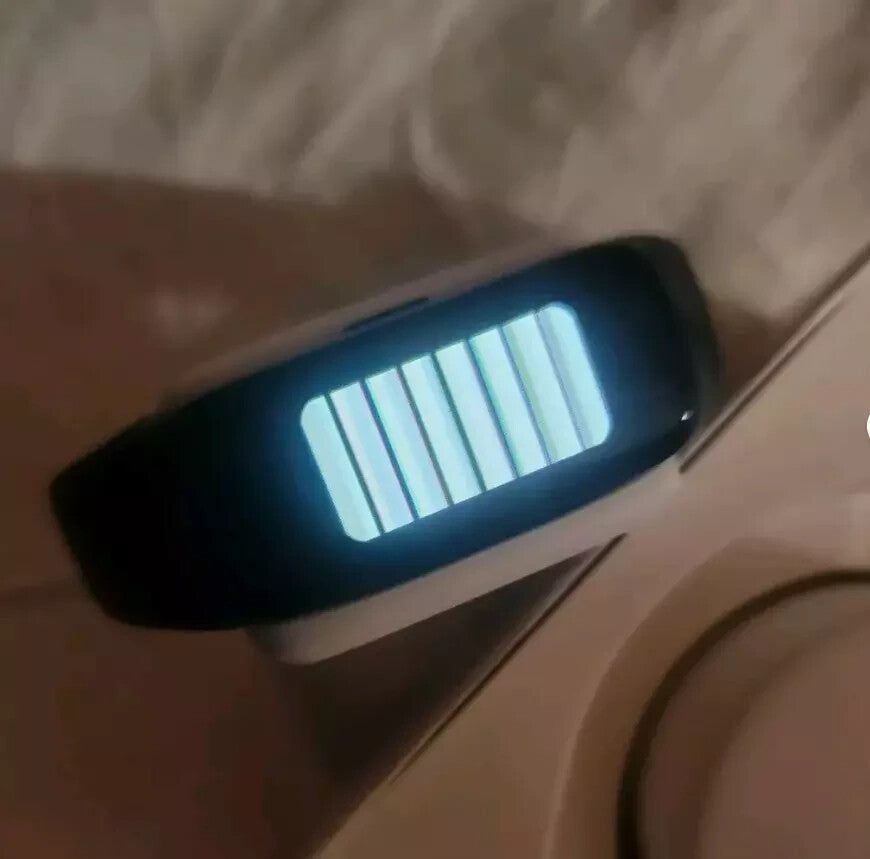 2 Samsung Gear Fit Smartwatches - For Parts or Repair - Cheap Deal! – a cell phone with a blue screen