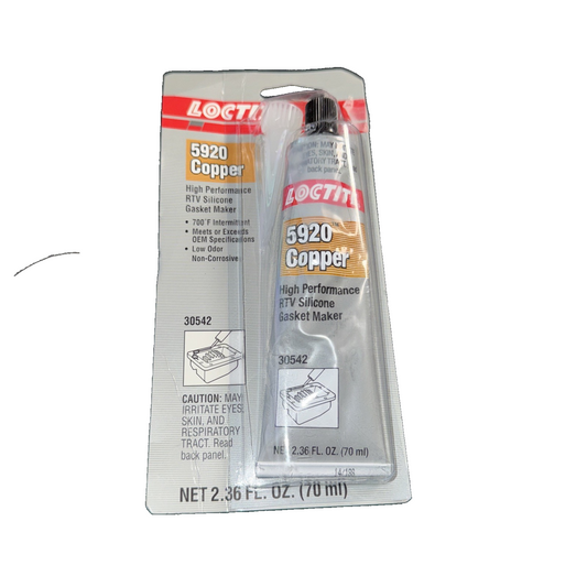 5920 High Temp RTV Silicone Gasket Maker, Tube, Copper