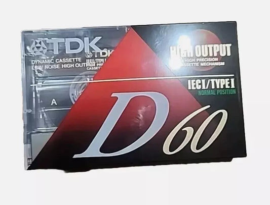 TDK D 60 (Type I) Cassette - New & Sealed Vintage Audio Tape – d - x double action double action golf balls
