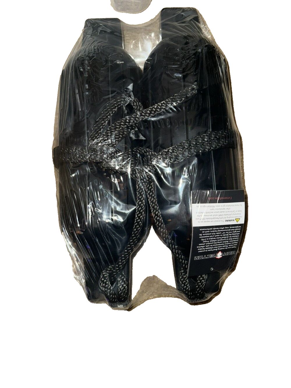 Extreme Max 3006.7375 BoatTector Fender Value 2-Pack - 4.5" x 16", Black – a black and white motorcycle seat cover