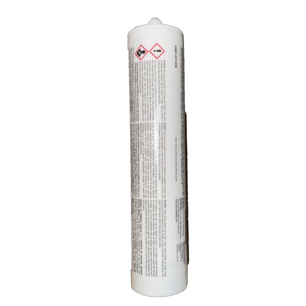 Trem Glaze Sa1100 Paintable Siliconized Acrylic Latex Sealent – a white cylinder with a red cross mark on it