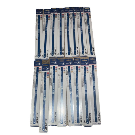 JET 566223 Premium Hacksaw Blade, 1/2 in W x 12 in L 2 Pack Lot of 18 Packs