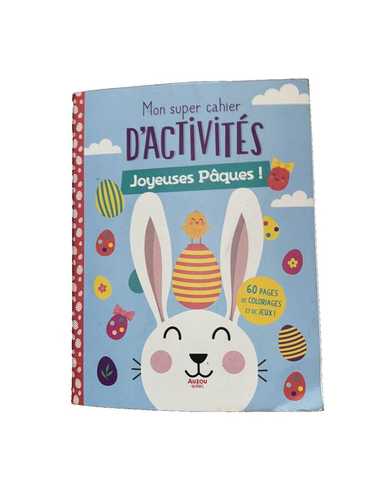 MON SUPER CAHIER D'ACTIVITS : JOYEUSES PQUES !, DaveyDooDeals – a children ' s book with a bunny and eggs