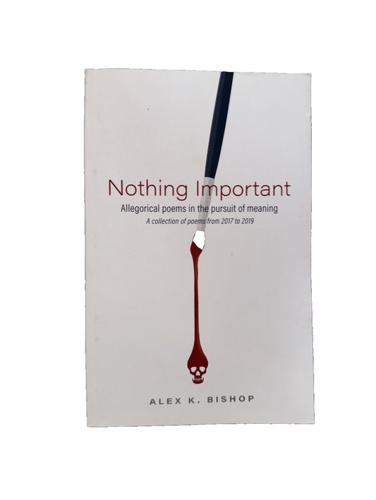 Nothing Important: Allegorical Poems in the Pursuit of Meaning (a collection of, DaveyDooDeals – a book with a red paint brush on it