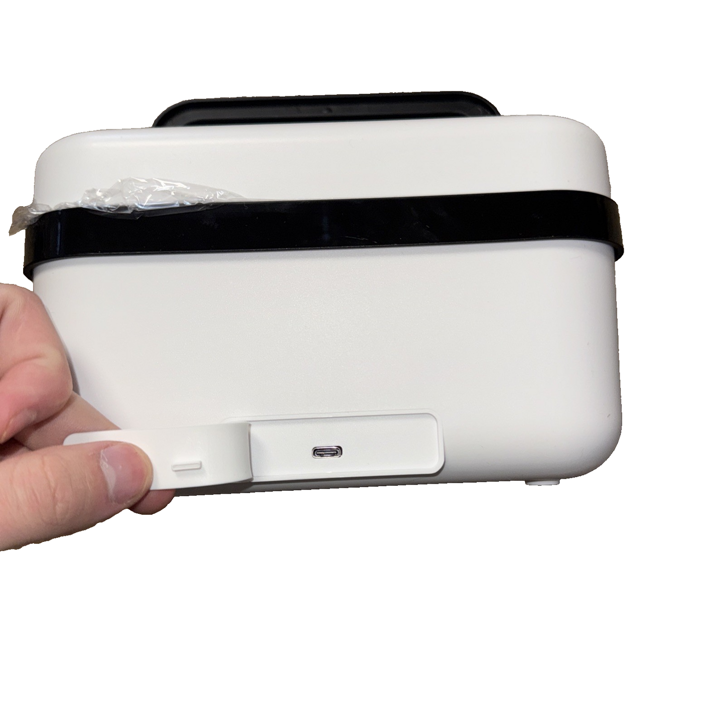 White Smart Heated Lunch Box 60 W 1L Capacity ( No Charging Cord - USB C)