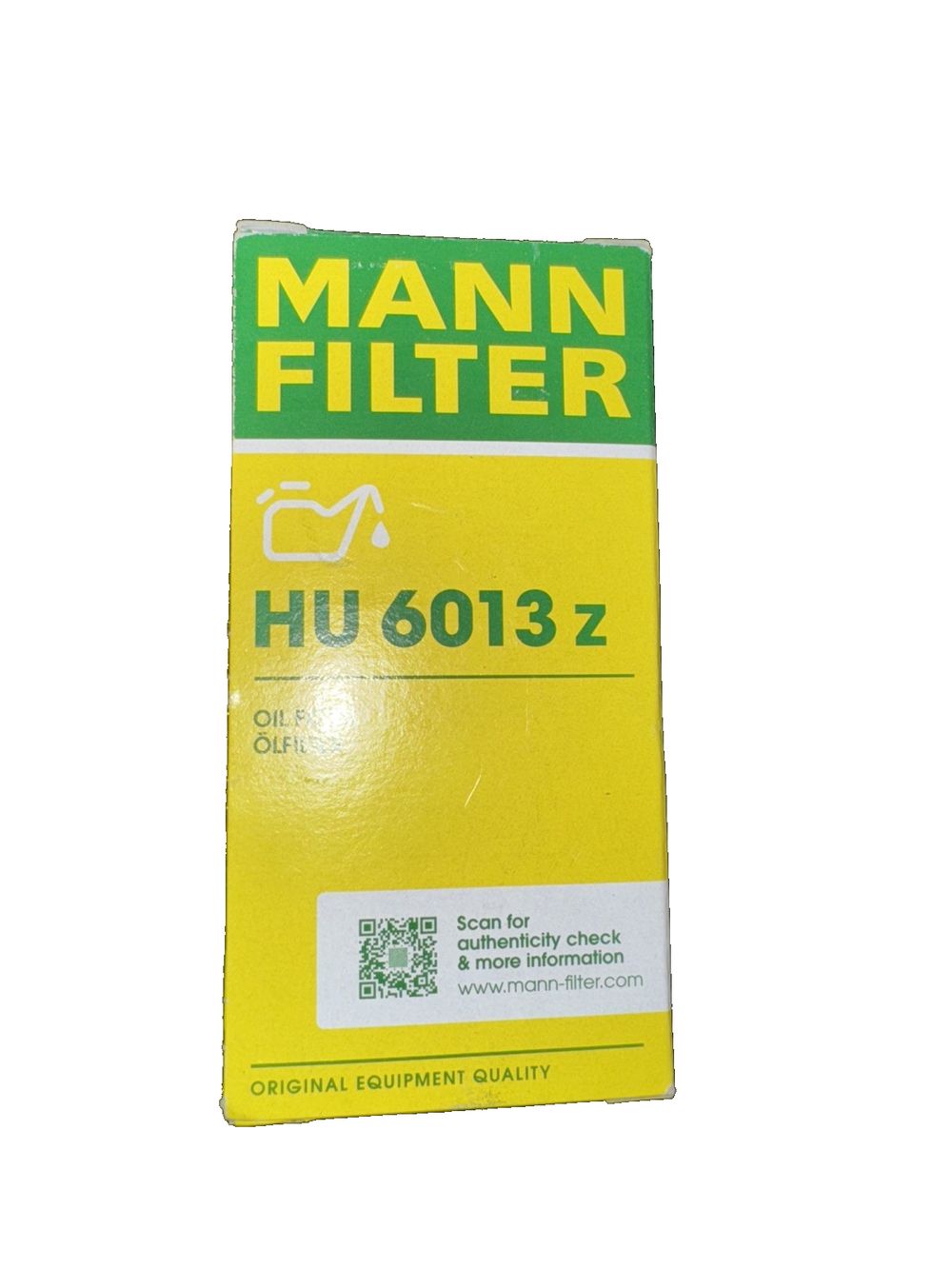 Mann-Filter HU6013Z Engine Oil Filter in Canada – manfir h102 - 2mgl - 1ml