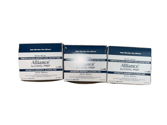 Alliance Alcohol Prep pads 600 Units – alliance almex plus - 2x2ml