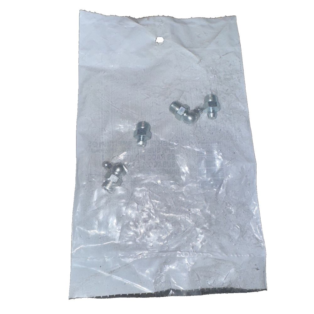 SUBKPINMFSPFITTINGS KING PIN SUB KIT FITTINGS WITH 90 DEGREE, Meritor – a bag of silver colored plastic bags