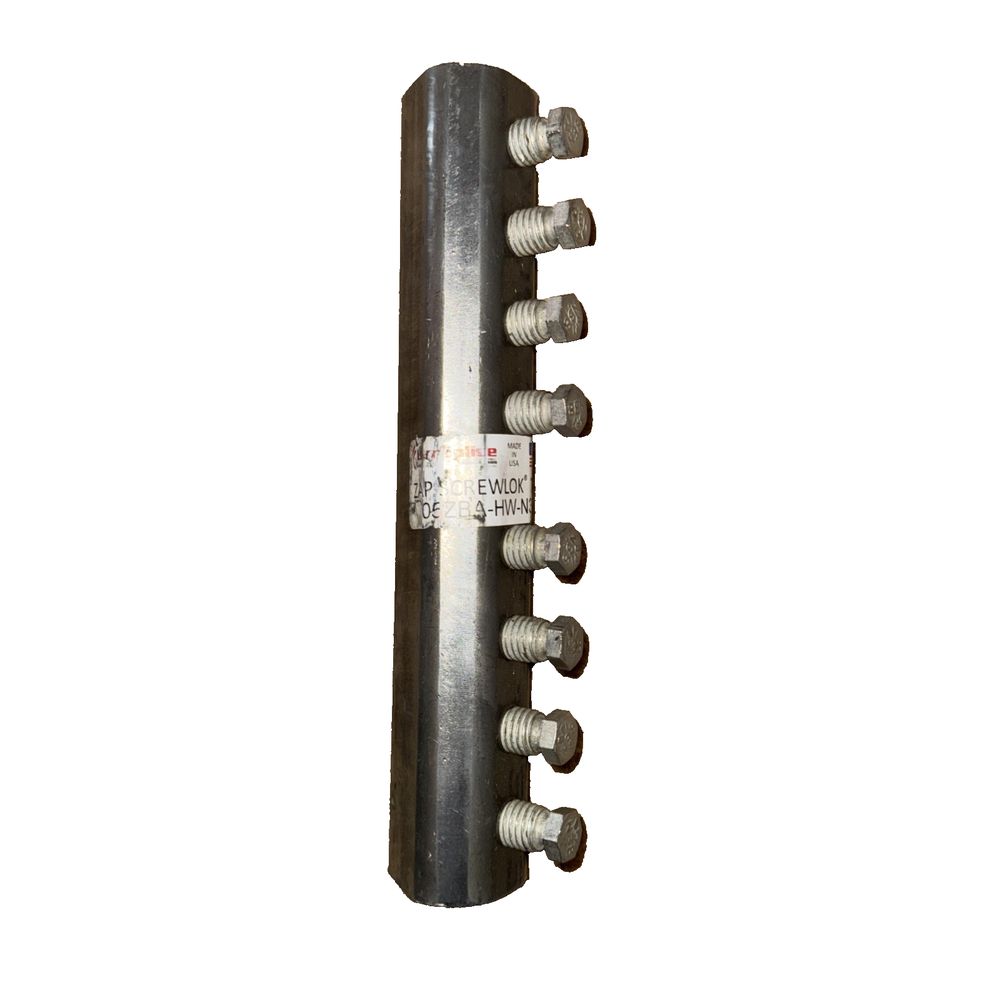 Bar Splice Screw Lok Type 2 05ZBA-HW-N38B – a metal pole with three bolts on it