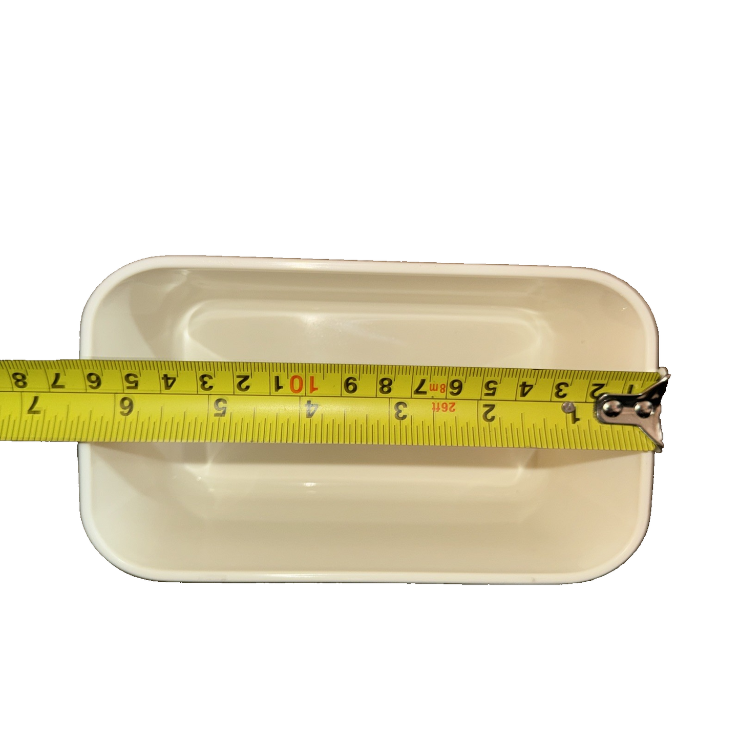 White Butter Dish With Built in Spreading Knife
