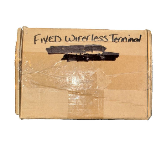 Fixed Wireless Terminal, Unbranded – a cardboard box with a piece of paper on it