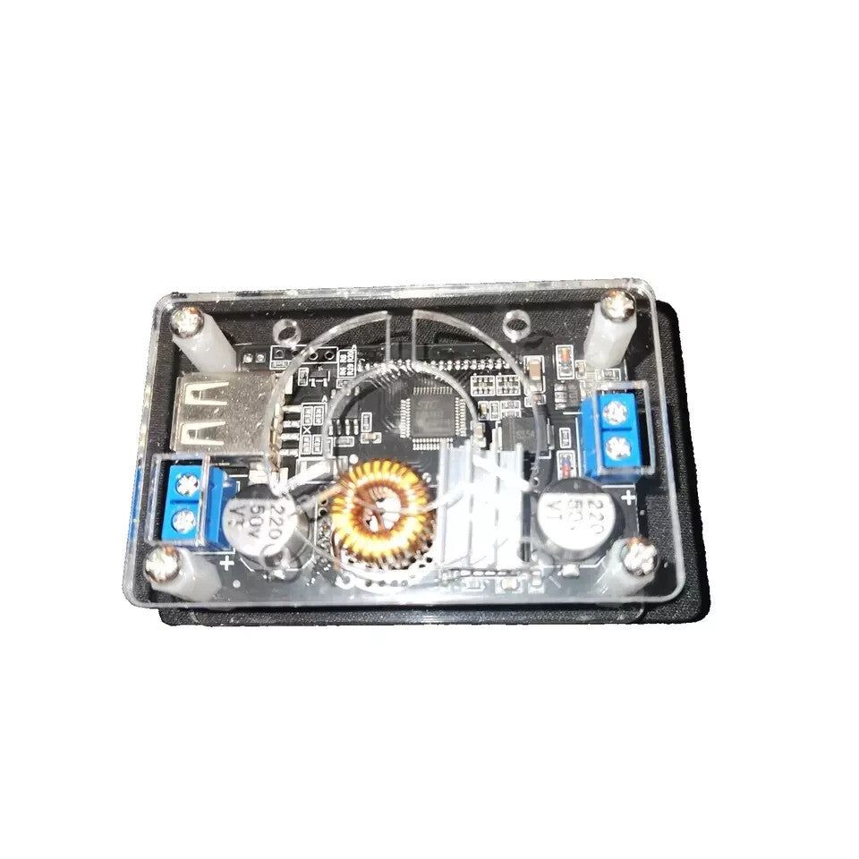 DROK DC-DC Adjustable Buck Voltage Converter Stabilizer 6-32V to 1.25-32V LCD D – the mother board is shown with the mother board and the m…