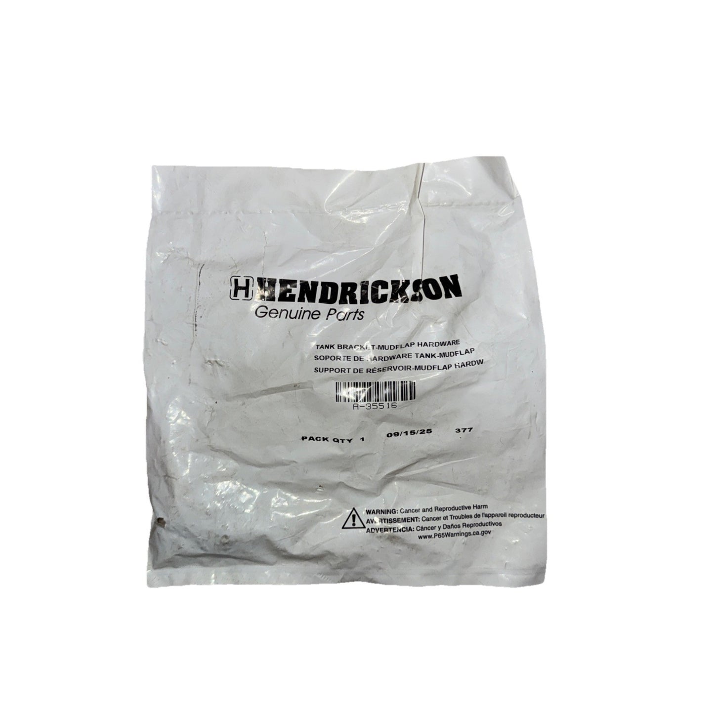 Hendrickson Tank Bracket - Mud flap Hardware A-35516