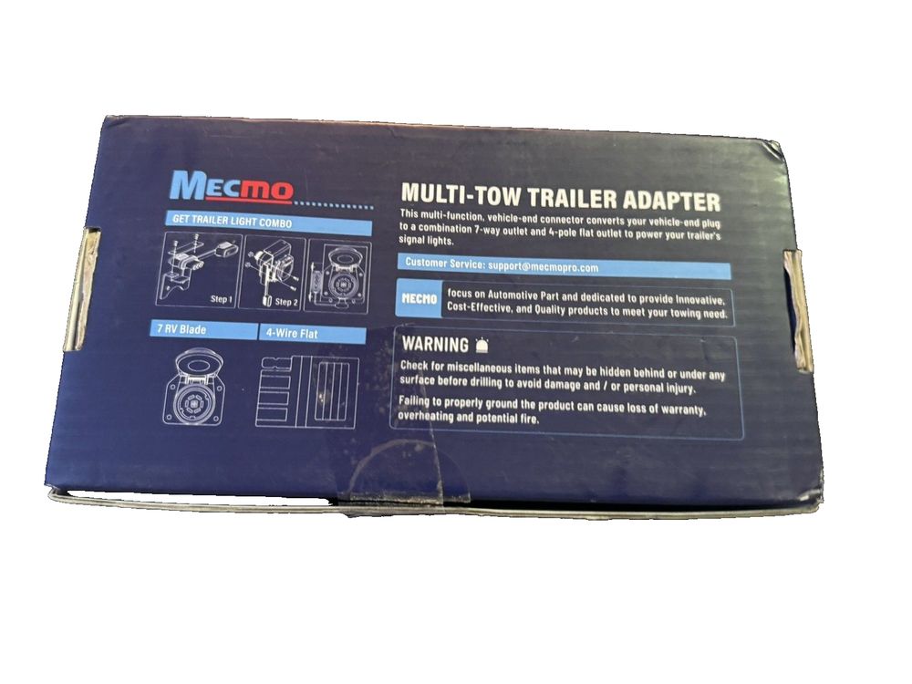 MECMO Multi-Tow 4-Way Flat to 7-Way RV Blade and 4-Way Flat Female End Trailer W – a box of multi - tape tape