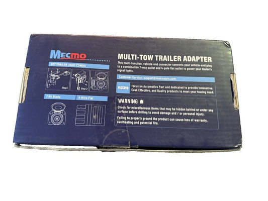 MECMO Multi-Tow 4-Way Flat to 7-Way RV Blade and 4-Way Flat Female End Trailer W – a box of multi - tape tape