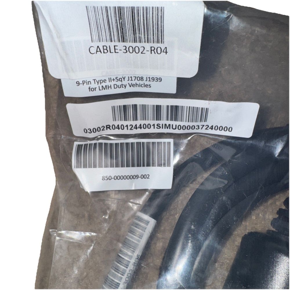 CABLE-3002 9-PIN Y Type 2 Cable For LMH Duty Vehicles NEW, Unbranded – a pair of black rubber rubber wheels