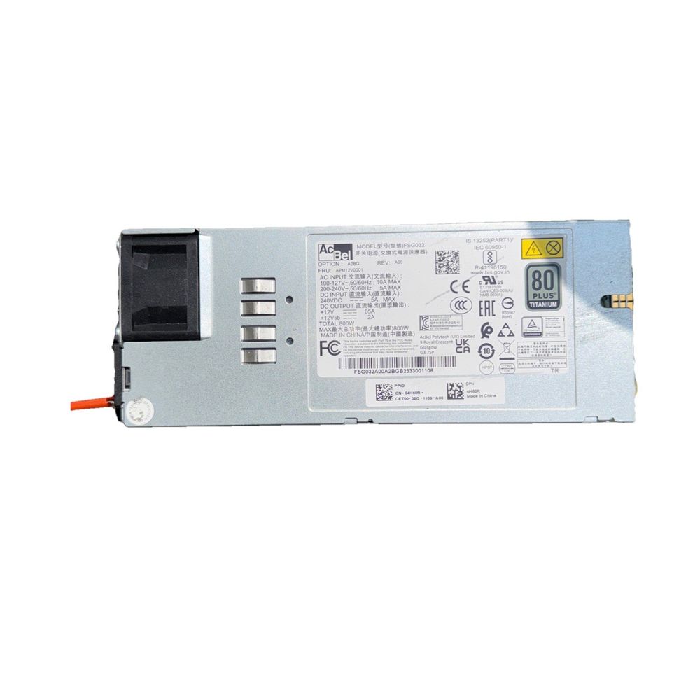 FSG032 AcBel Polytech 800-Watts Power Supply (No Cables) – ibm power supply - power supply - ibm - power supply - ibm - power supply - ibm -