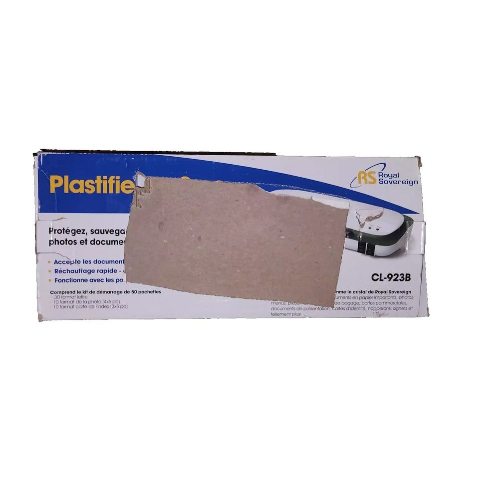 Royal Sovereign CL-923 2-Roller 9" Laminating Machine - Durable, Easy to Use, – a box of plastic tape