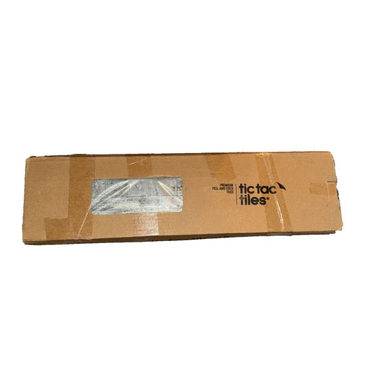 Durable Oyster Gray Peel & Stick Stone Tiles 12-Sheet Pack for Interior Upgrade – a box of plastic bags