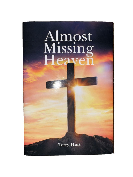 Almost Missing Heaven, DaveyDooDeals – an image of the cross with the sun setting behind it