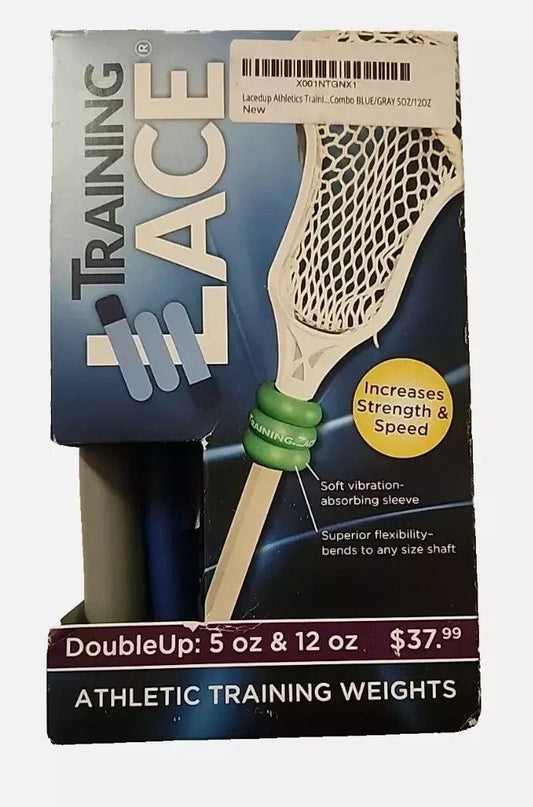 Lacedup Athletics Traininglace Doubleup Combo - BLUE/GRAY 5oz/12oz - Performanc, Training lace – a package of two tennis rad rackets