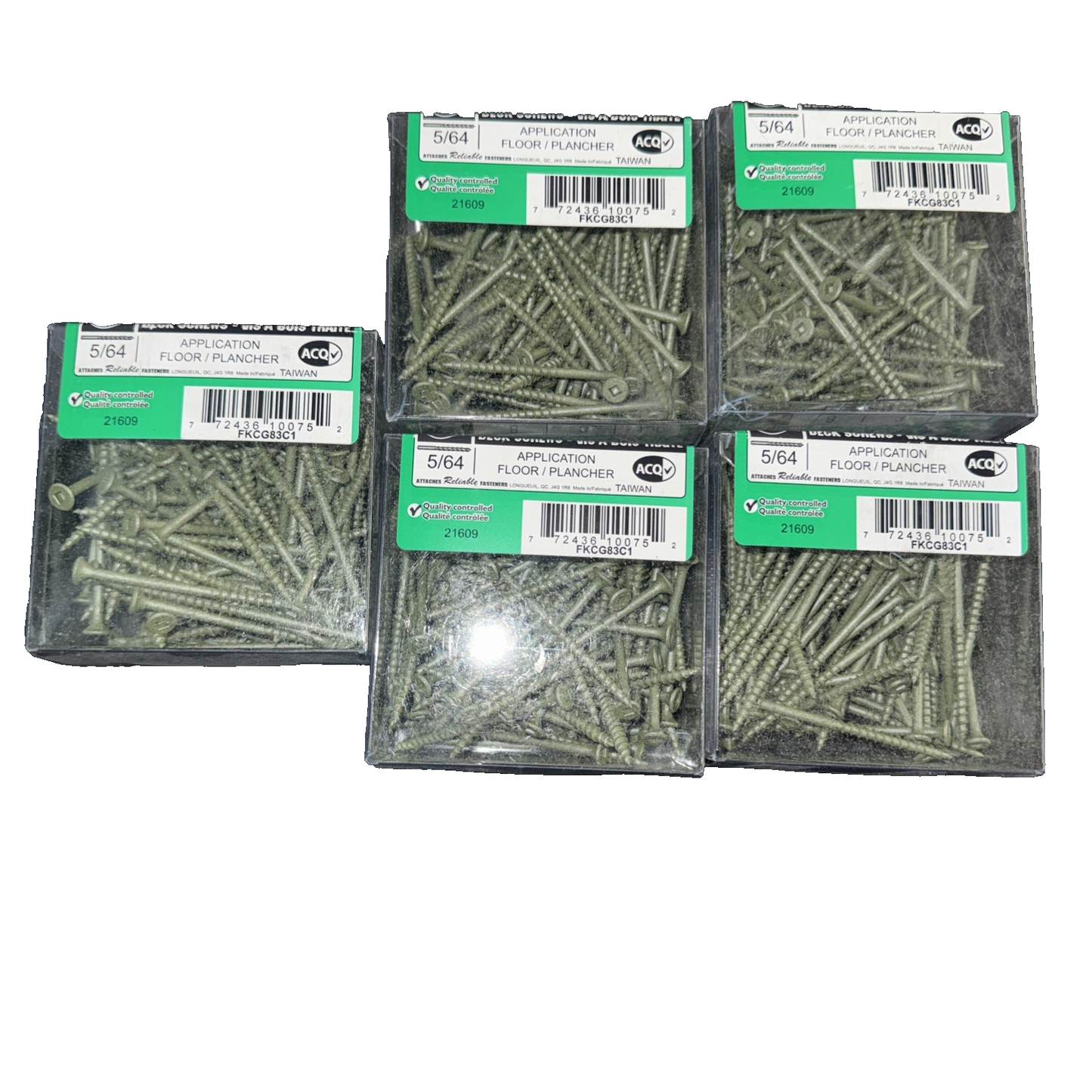 Reliable FKCG Series FKCG83C1 Deck Screw, #8-10 3" 5 Pack (500 Total)