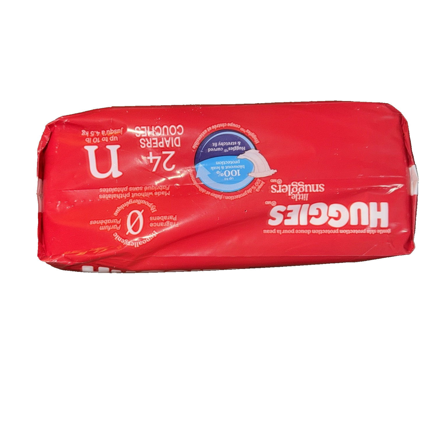 Huggies (52238) Little Snugglers Baby Diaper Newborn Up to 10 lbs, 24 Ct