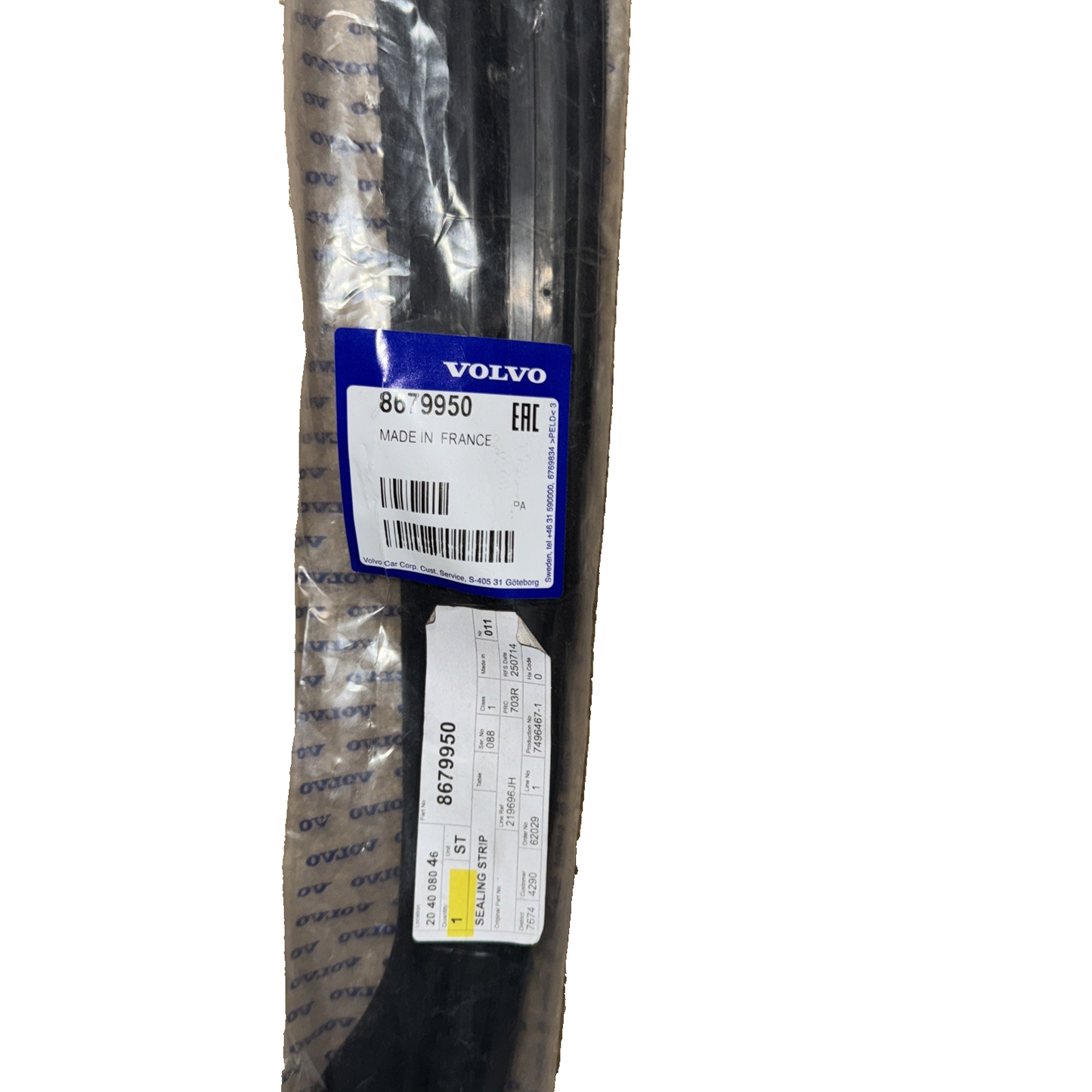 Door Seal (Left, Front) - 8679950 Volvo