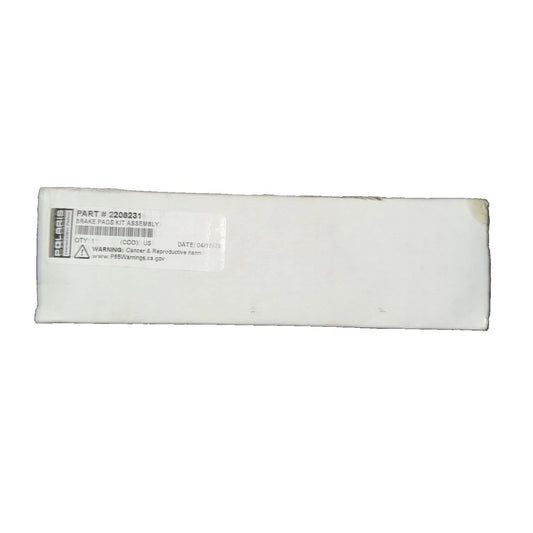 Brake Pads Kit Assembly, Part 2206231, Set of Two Brake Pads, Polaris – a white box with a label on it