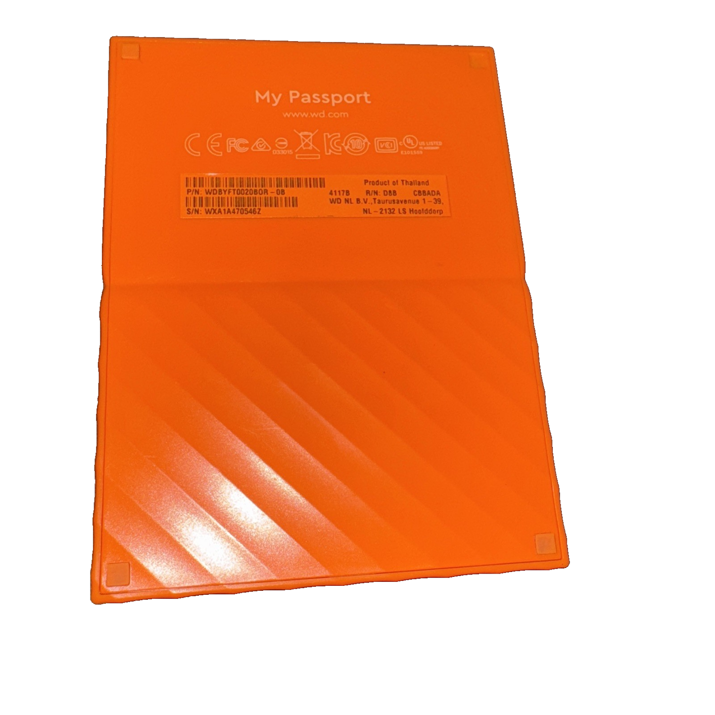 Western Digital 2TB My Passport Portable External Hard Drive-USB 3.0 (No Cords)