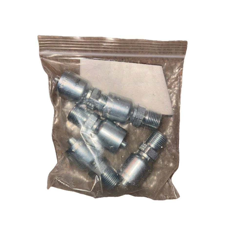 10143-8-6 - Crimp Style Hydraulic Hose Fitting - Parker - 5 Pack, DaveyDooDeals – a bag of screws and nuts