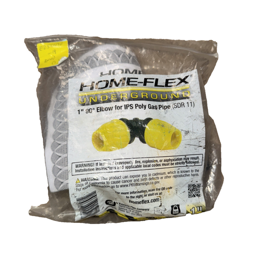HOME-FLEX Underground IPS Yellow Poly Gas Pipe 90 Degree Elbow (1)