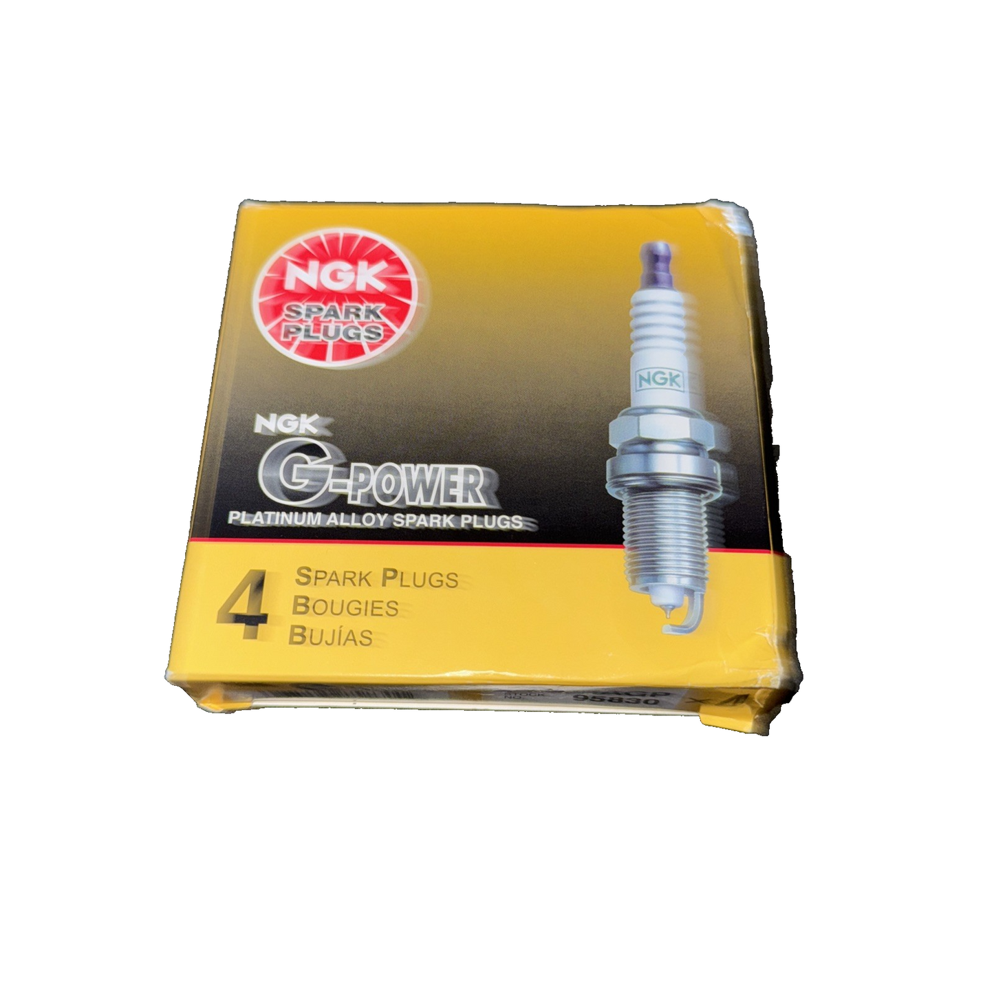 NGK LKAR6AGP Spark Plug (95830 G-Power Platinum), 4 Pack