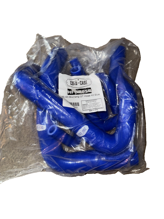 Cold Case Radiators 86-93 Mustang GT Hose Kit Blue HFOR05B