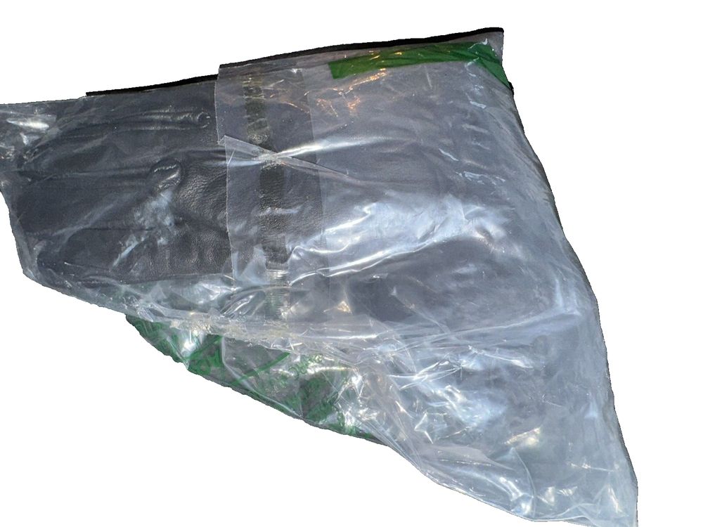 Milwaukee Leather MG7725 Women's Black Leather Gauntlet Motorcycle Hand Gloves – a plastic bag with a zipper on it