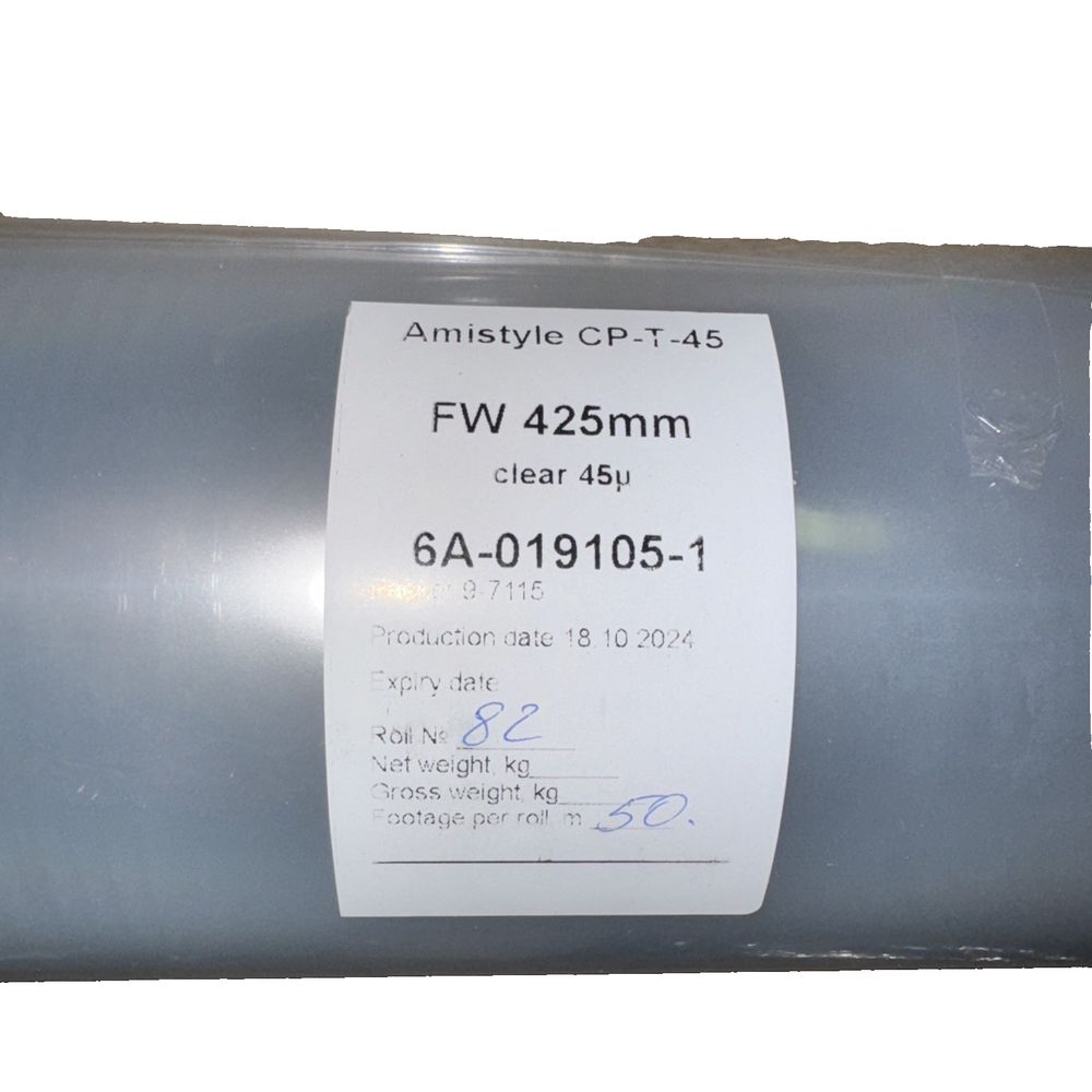 Amistyle CP-T-45 FW 425MM Clear Film Wrap – 45/50M Roll for Packaging & Wrapping – ansyle c - 45m, 0 0 0 0 0 0 0 0 0 0 0