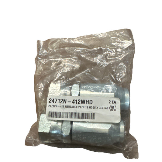 24712N-412WHD Fitting Sae45 2 Pack
