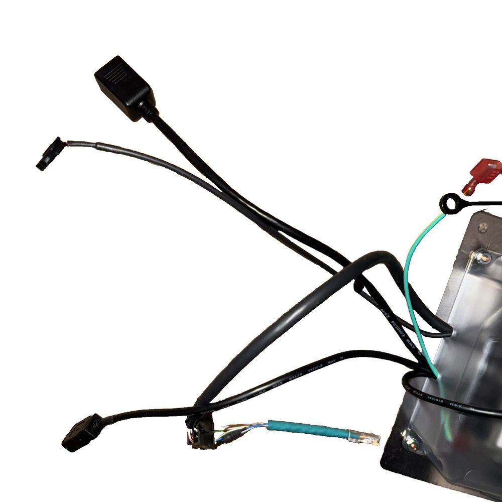 1089578SP Frymaster Computer Assembly With Screen/Back Cover – a car battery wiring harness with wires and wires