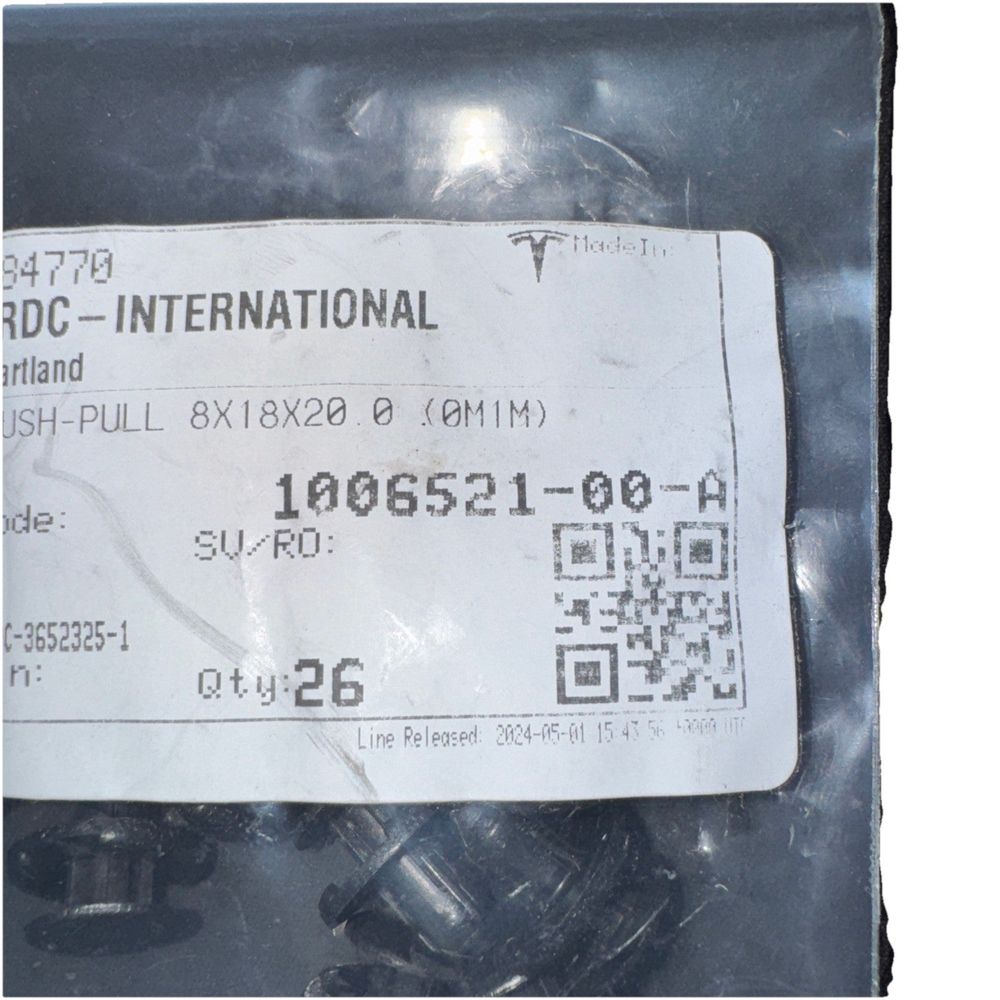 Tesla 8mm Push Rivet, Bumpers, Skirts & Undertray - Part # 1006521-00-A 26 Pack, DaveyDooDeals – a label for the international internationa…