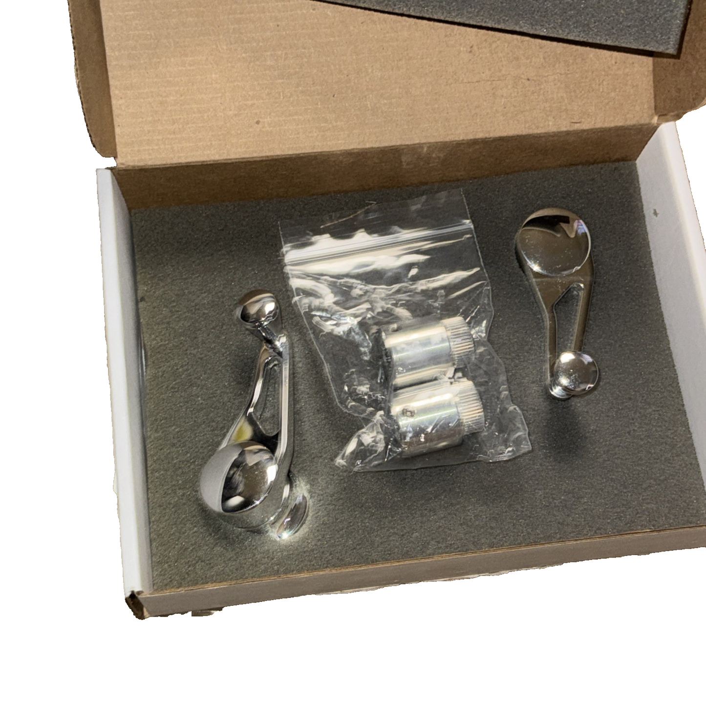 TMI 27-9511 Billet Aluminum Vent Window Cranks, 1 Pair, Polished FInish