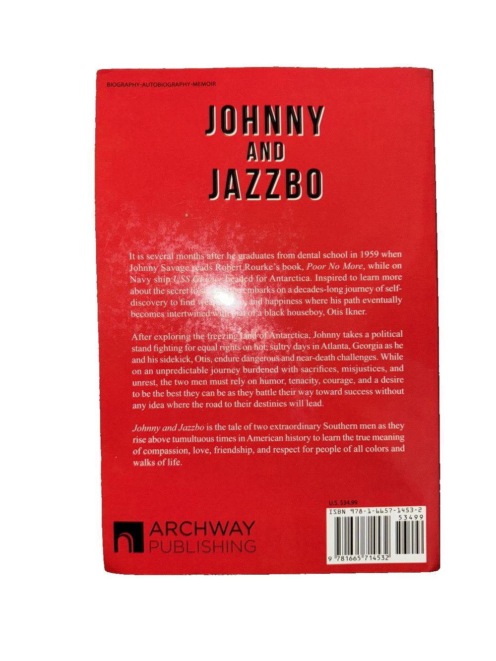Johnny and Jazzbo, DaveyDooDeals – the book cover for the book, ' john jazz '