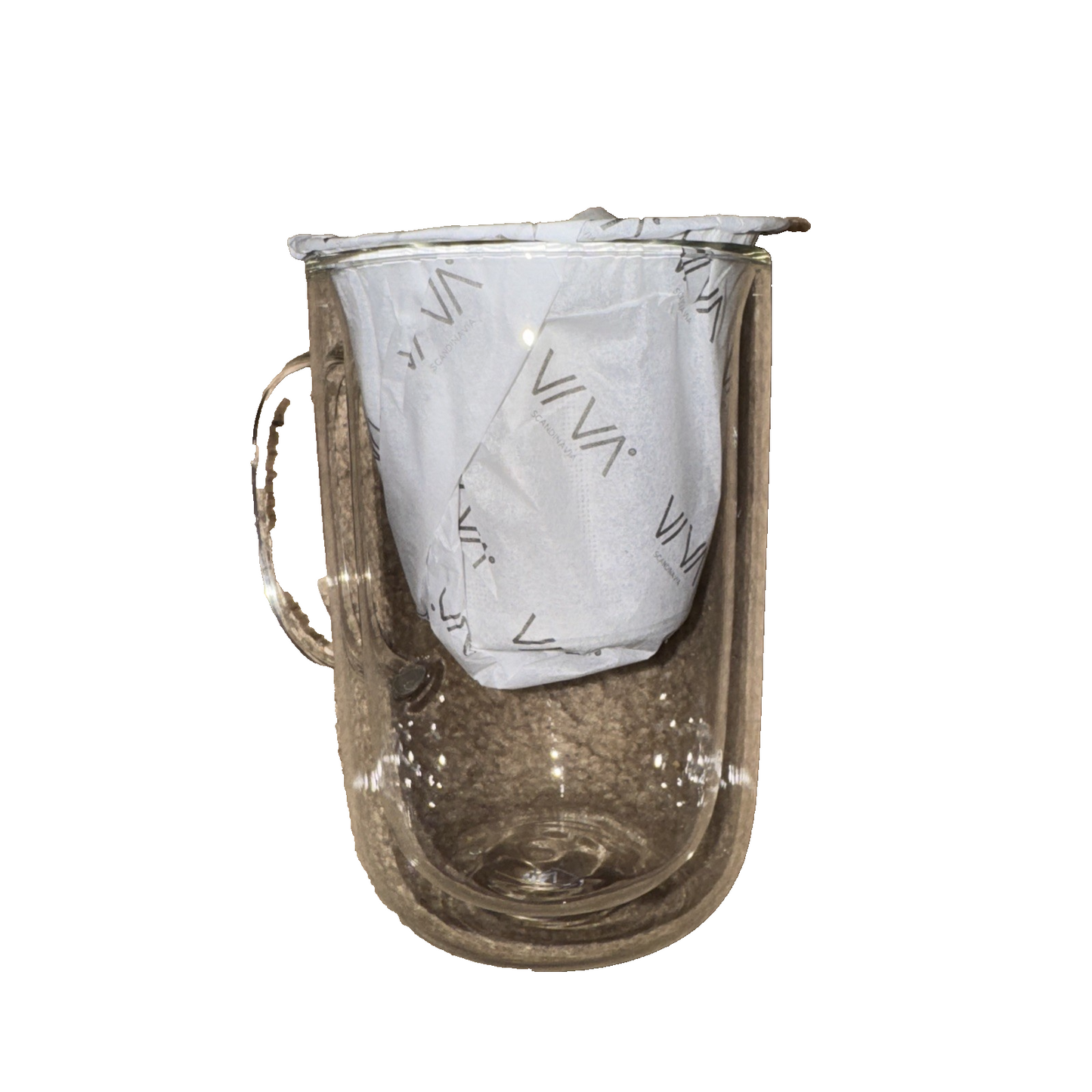 ‘Minima' Balance 500 Ml Double-Wall Glass Tea Mug With Infuser - Viva Scandinavi